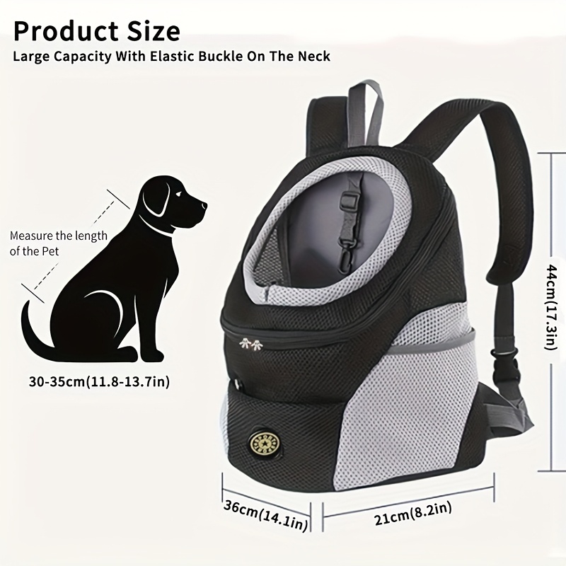 E-shop Tragetasche für kleine Hunde, - & Rucksack für kleine Hunde, Atmungsaktiver Hundetrage-Rucksack, mit Aufbewahrungstaschen, verstellbaren ,
