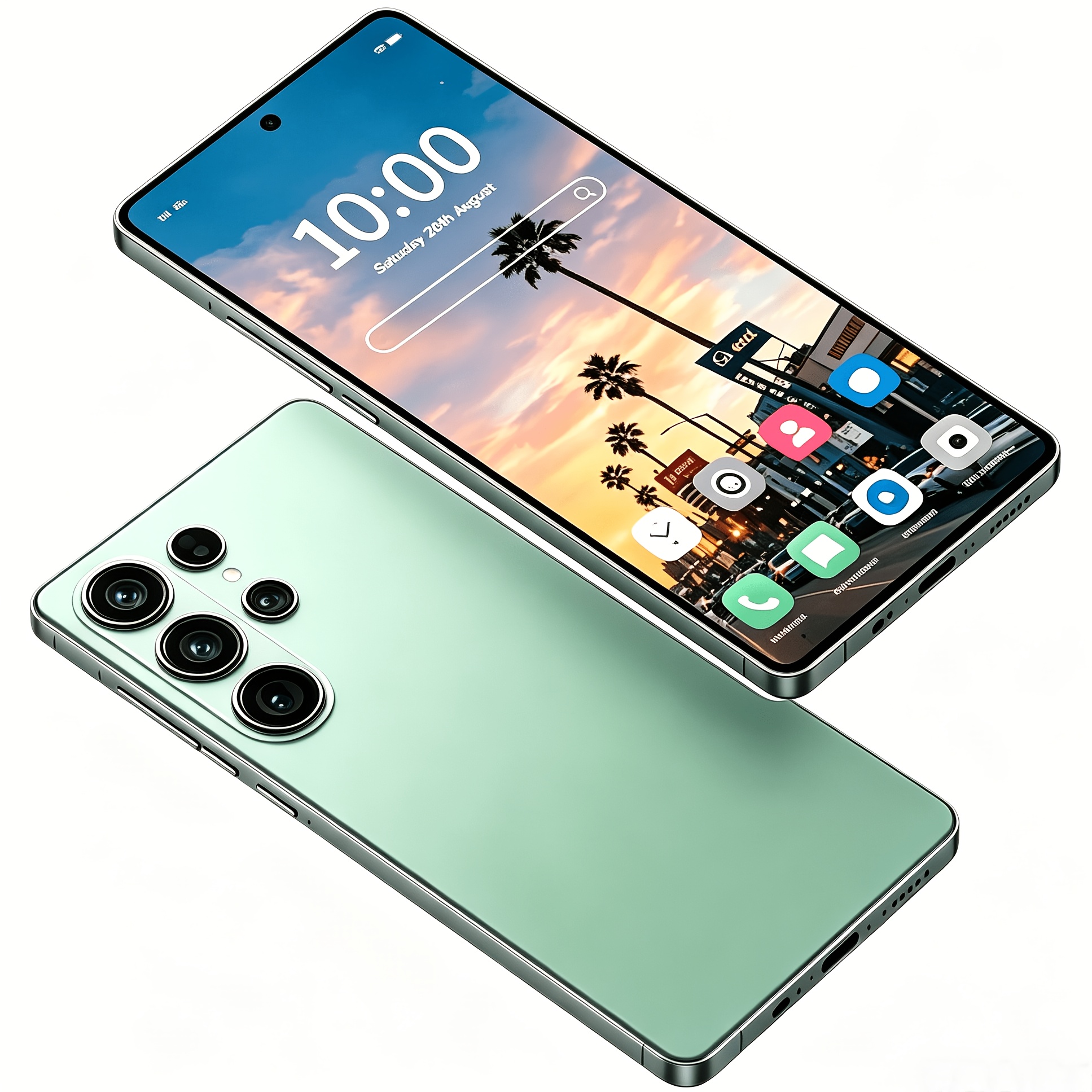 2026 Ultra Smartphone Unlocked 6gb+64gb Storage 6.8-inch High-definition Display Screen Dual Camera Long-lasting Battery Cards Gps Built- Includes Headphones, Protective Case, Screen Protect