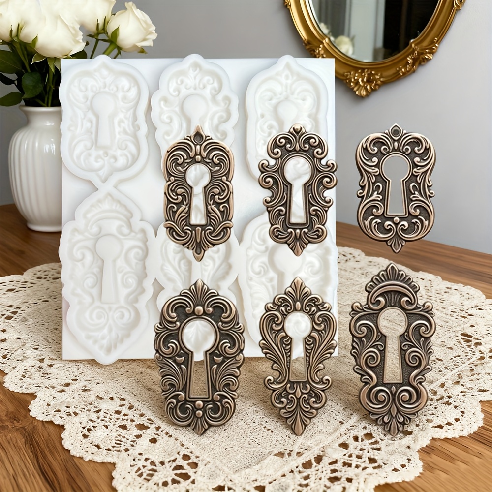 6 door lock silicone mold gothic victorian key ornate - Temu Kuwait