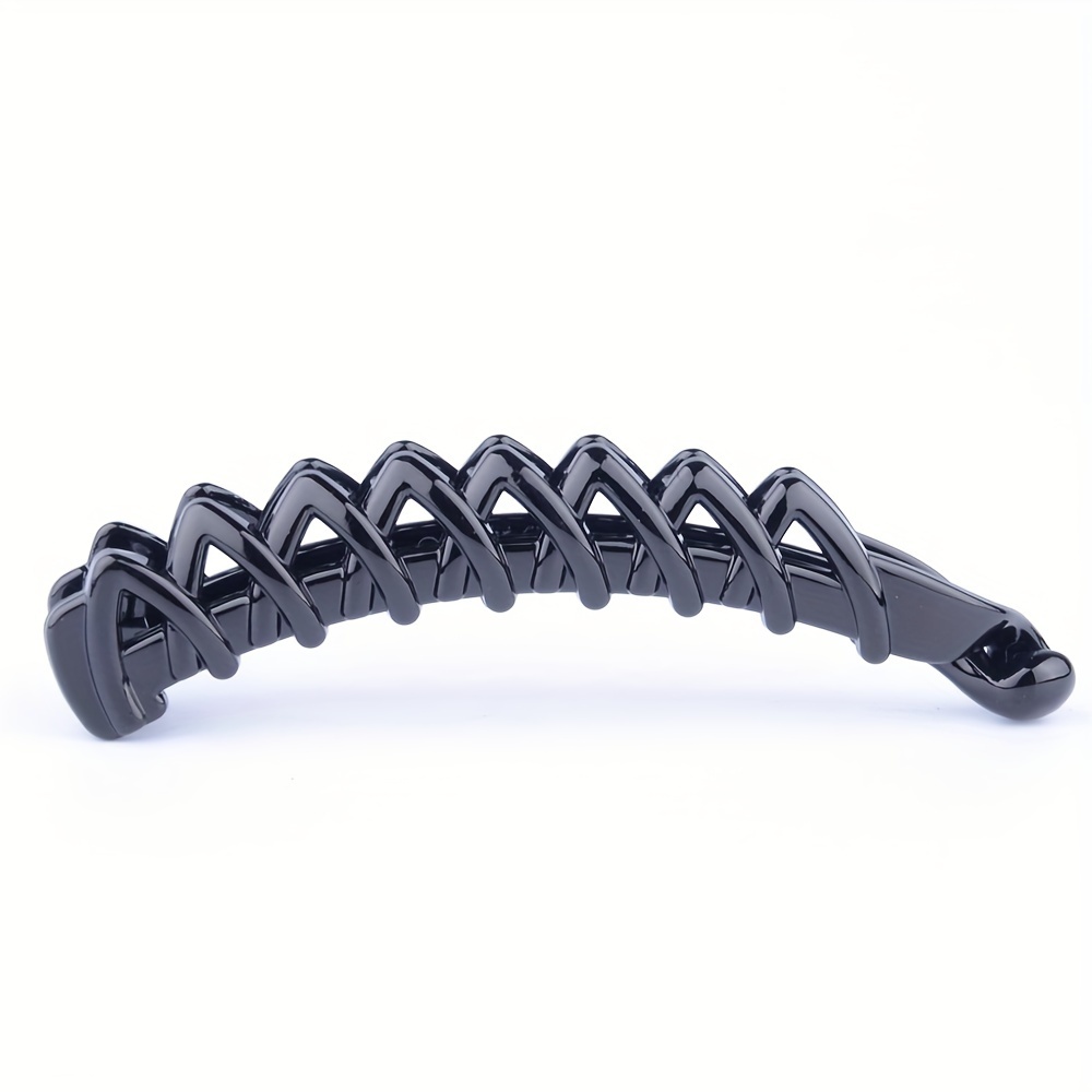 Korean-style Cross-line Hairpin In Amber Color, Made Of High-quality Plastic Pc, Designed For Securing Ponytails