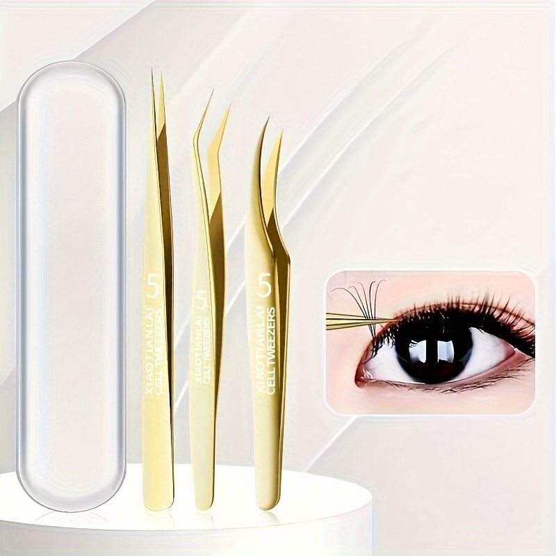 

Tweezers Set Anti-static Tweezers Stainless Steel Tweezers For Eyelash Extension, Electronics, Jewelry Making