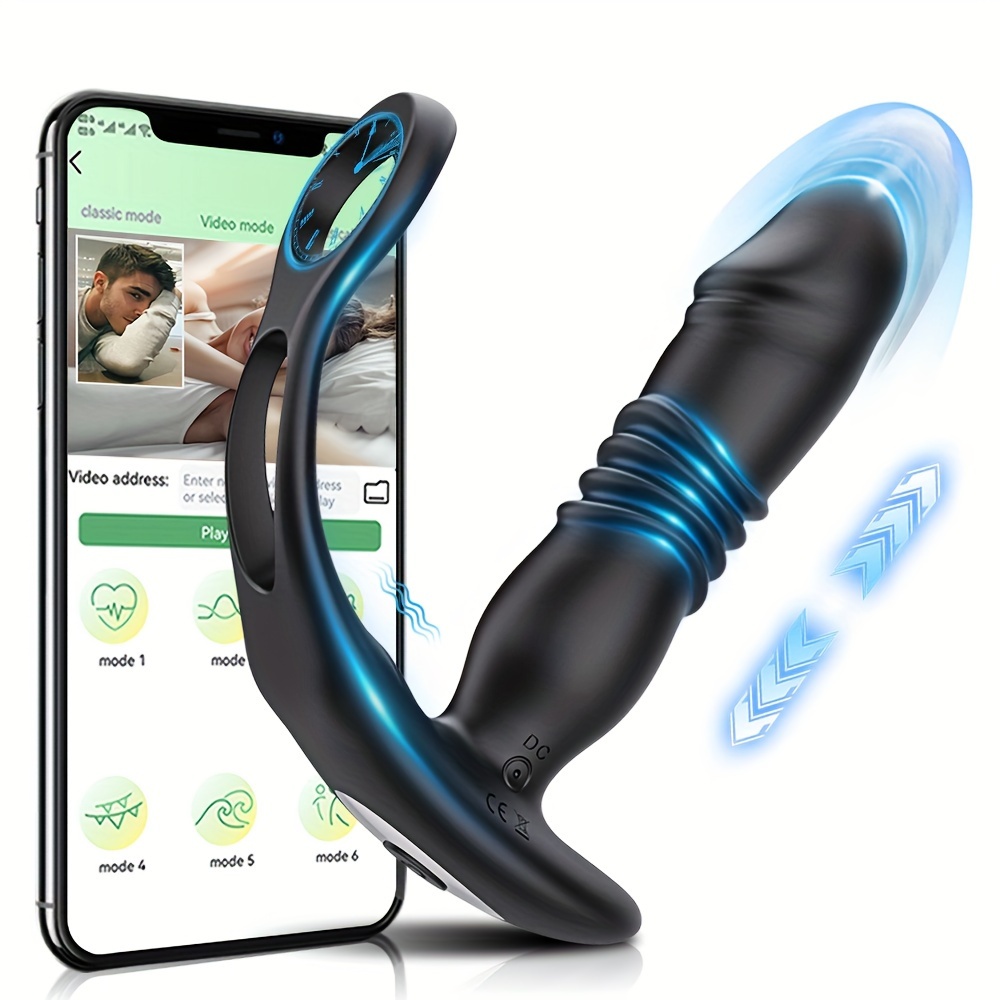 vibrating massager for men Amazon.com: Male Prostate Massager Anal Beads Butt Plug Cock Ring,G Spot  Vibrator Sex Toy for Couple Clitoral Stimulation,Vibrating Penis Ring Anal  Vibrators Adult Toys with Adjustable Buckle for Men Pleasure : Health main image 1