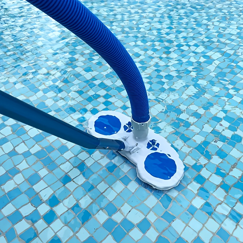 

Swimming Pool Vacuum Head With Valve, Plastic Material, White, For Efficient Pool Cleaning