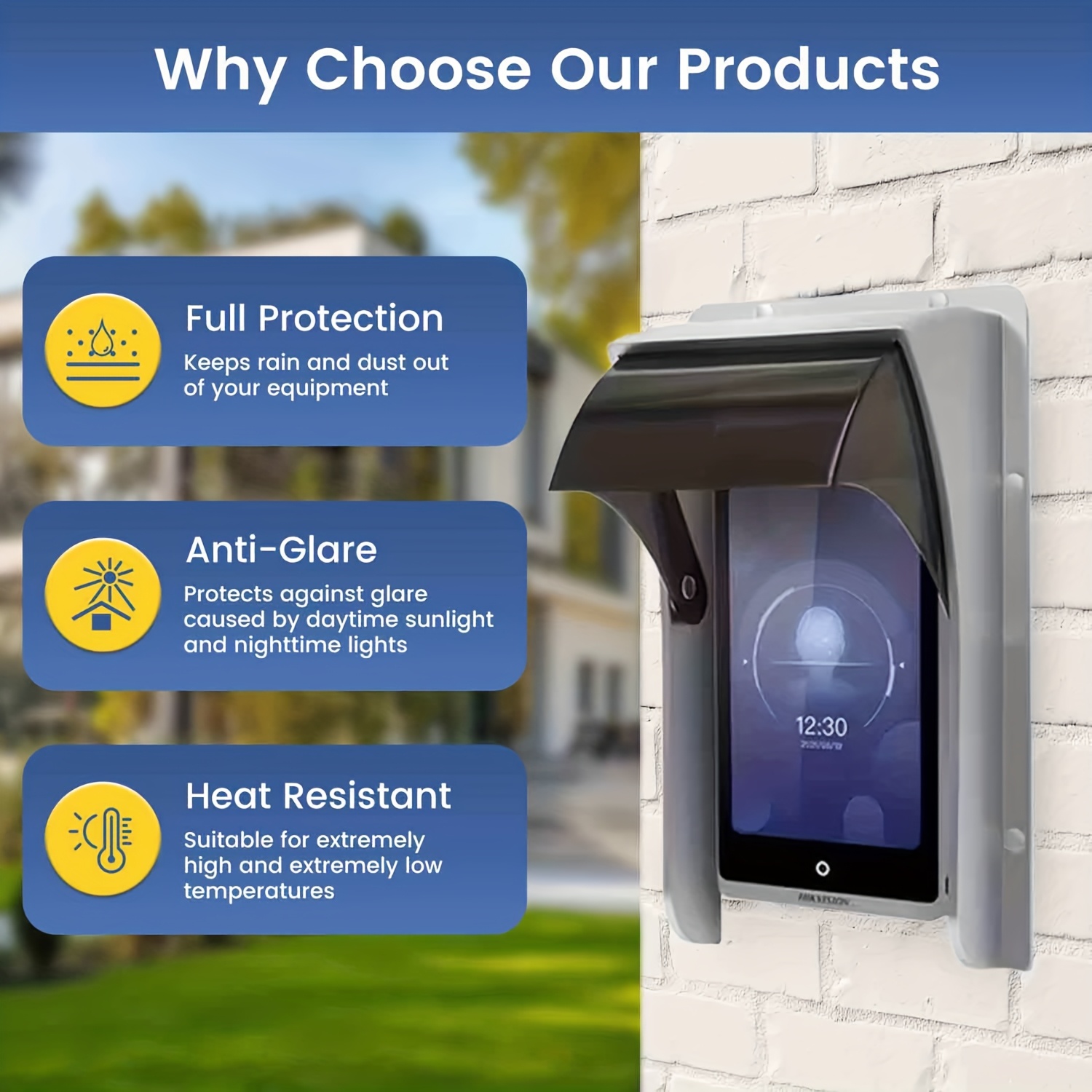 Plastic Doorbell Rain Cover for Protection