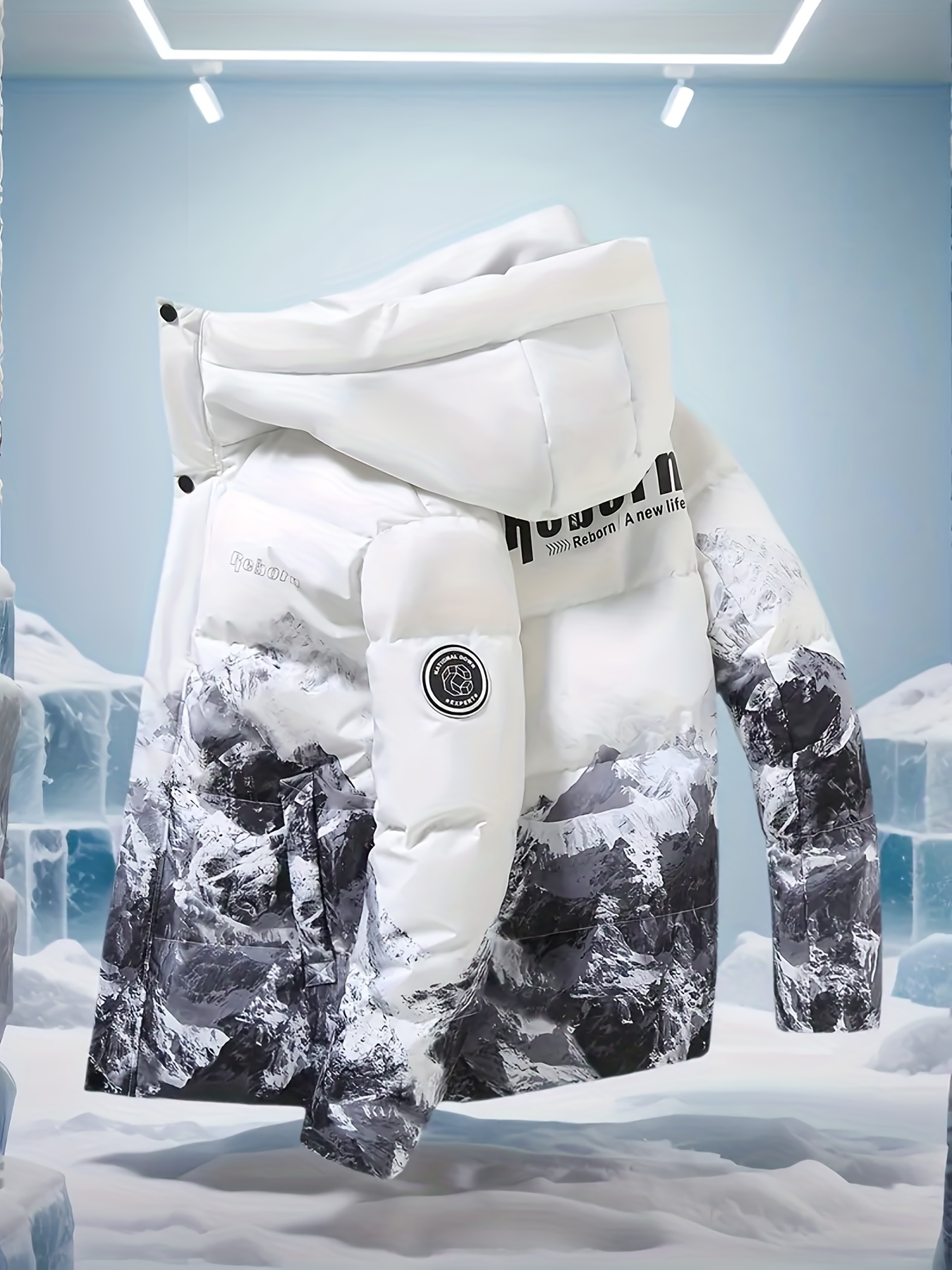 Heren Heavy-Duty Thermische Winterjas - Volledig Ritssluiting Jas met Capuchon