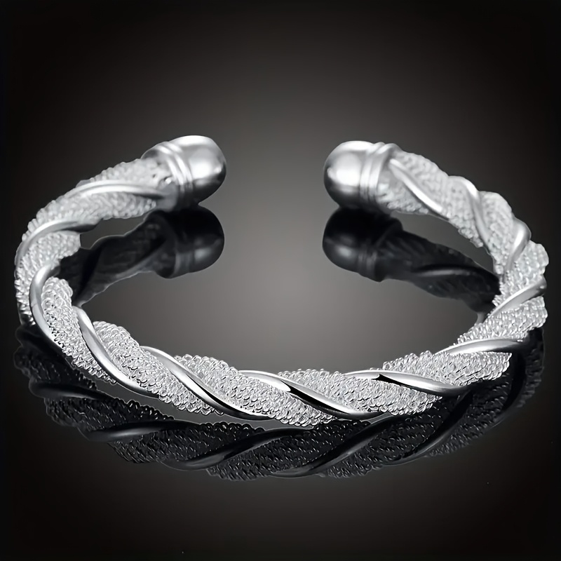 

Elegant 925 Sterling Silver Braided Knot Bracelet - Engagement, Wedding, Birthday, Christmas Gift