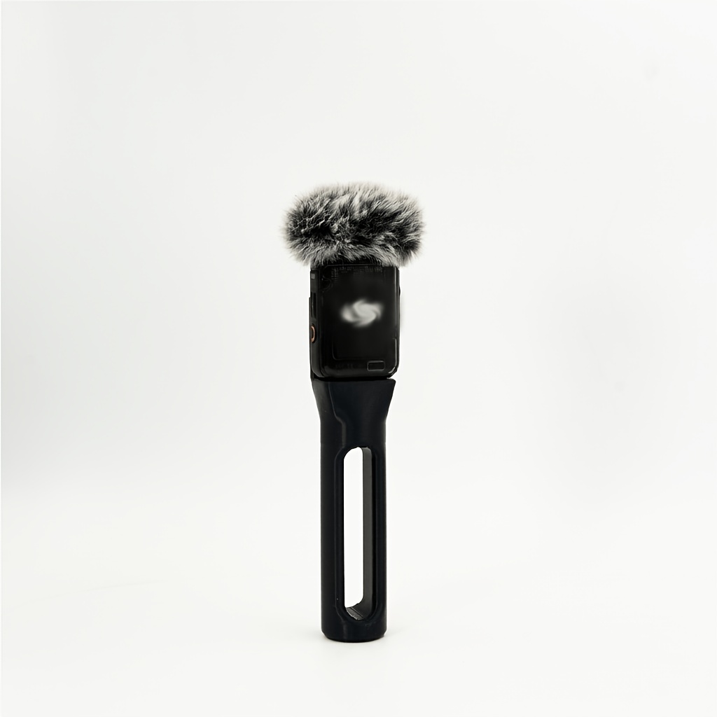 TEMU Compatible Handheld Mount For Dji Mic 2, Microphone Additions, Portable Interview Microphone Handle Suitable For Dji Mic 2, Outdoor Handheld
