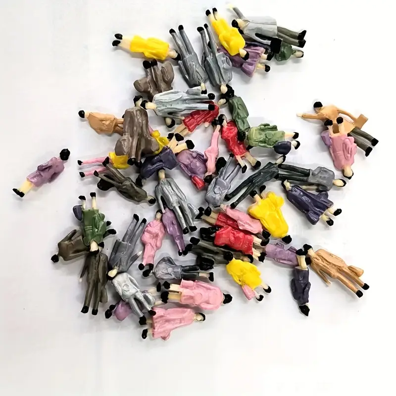 100 Pièces Figurines Personnes 1:25 Échelle Modèle Trains Architectural 100 Pièces Figurines Personnes 1:25 Échelle Modèle Trains Architectural