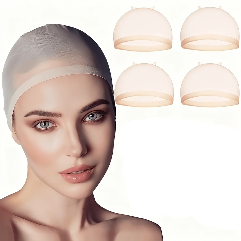 TEMU 15pcs Skin Tone Invisible Hair Nets, Soft High-elastic Nylon Mesh, Stretchable To Head Circumferences, Seamless Anti-slip Hair Nets, Unisex Hair