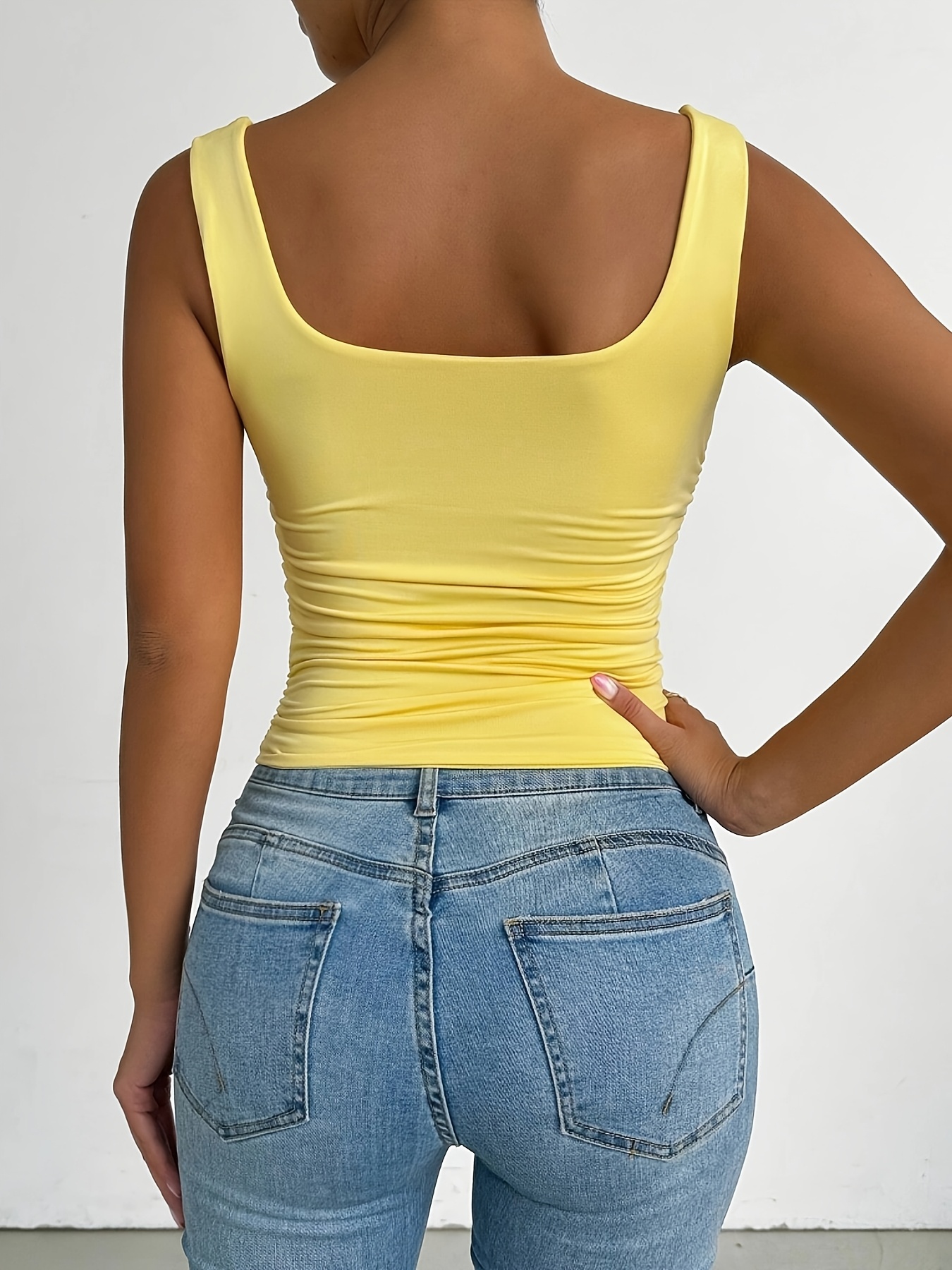Women'S Red Strapless Tank Top - Skinny Fit, Sleeveless, All-Season, Sexy Style, Solid Color, Perfect for Casual Attire, Casual Attire Top|Strapless Fashion|Skinny Fit Top