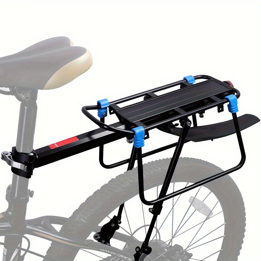 

With Mudguard, Aluminum Alloy Material Quick Connection, Load Capacity Of 75kg/165lb, Detachable Bicycle Cargo Bracket, Suitable For Most Mountain Bikes And Road Bikes, Black