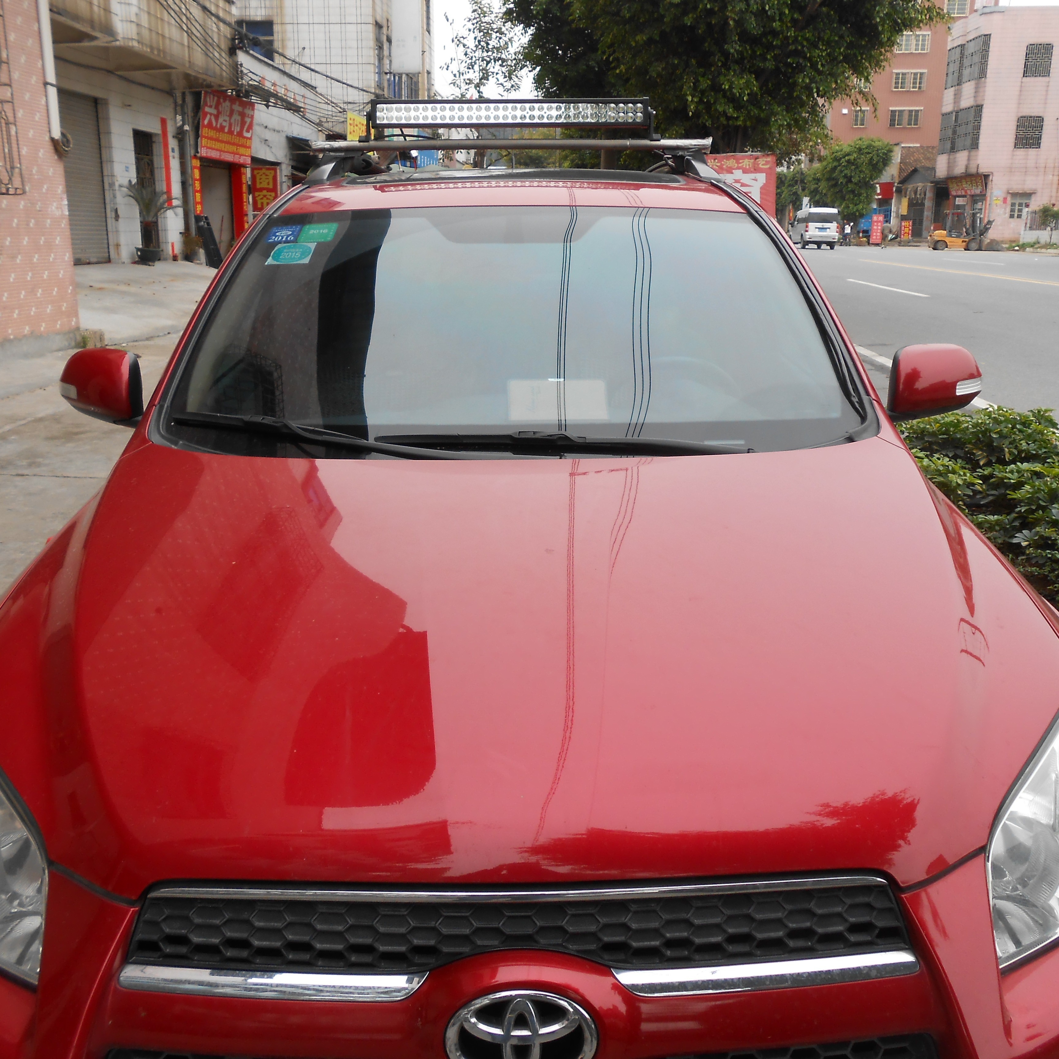 32 Inch LED Light Bar, Dual Color White Amber, 180W, Spot Flood Combo