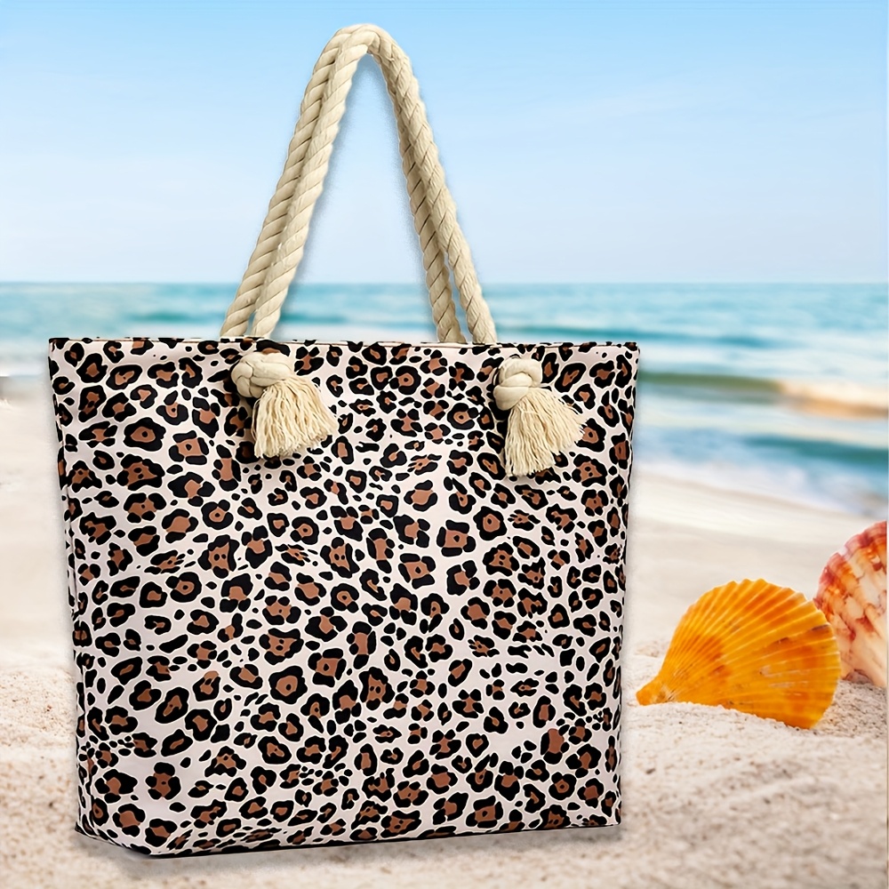OTVEE Narwhal And Flowers Beach Bags For Women Ladies