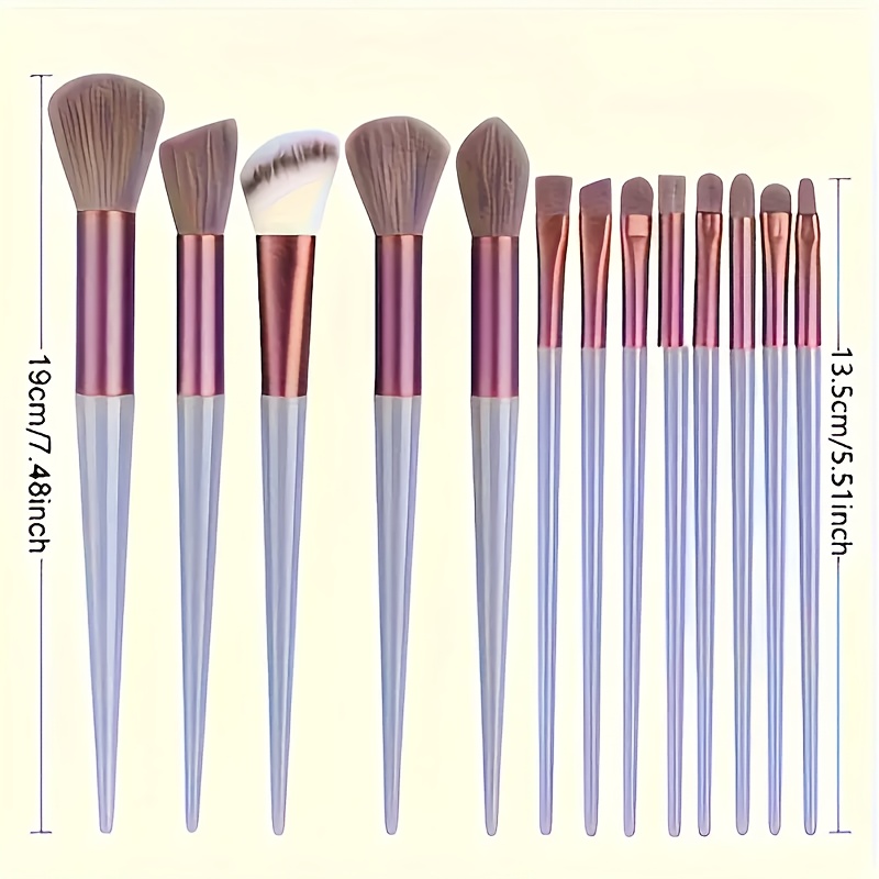 15pcs luxury soft makeup brush set   pouch foundation eyeshadow and lip brushes for   needs   beginners to professionals ideal gift for birthdays christmas and new year details 1