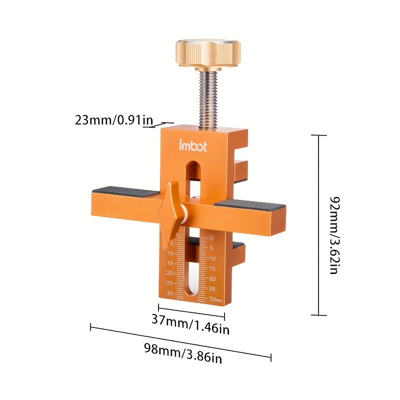 TEMU Imbot Cabinet Hinge Installation Aid – Metal Woodworking Clamp For Quick Positioning – Cabinet Door & Wardrobe Mounting Tool – Multi-functional, No Electricity Or Battery Required