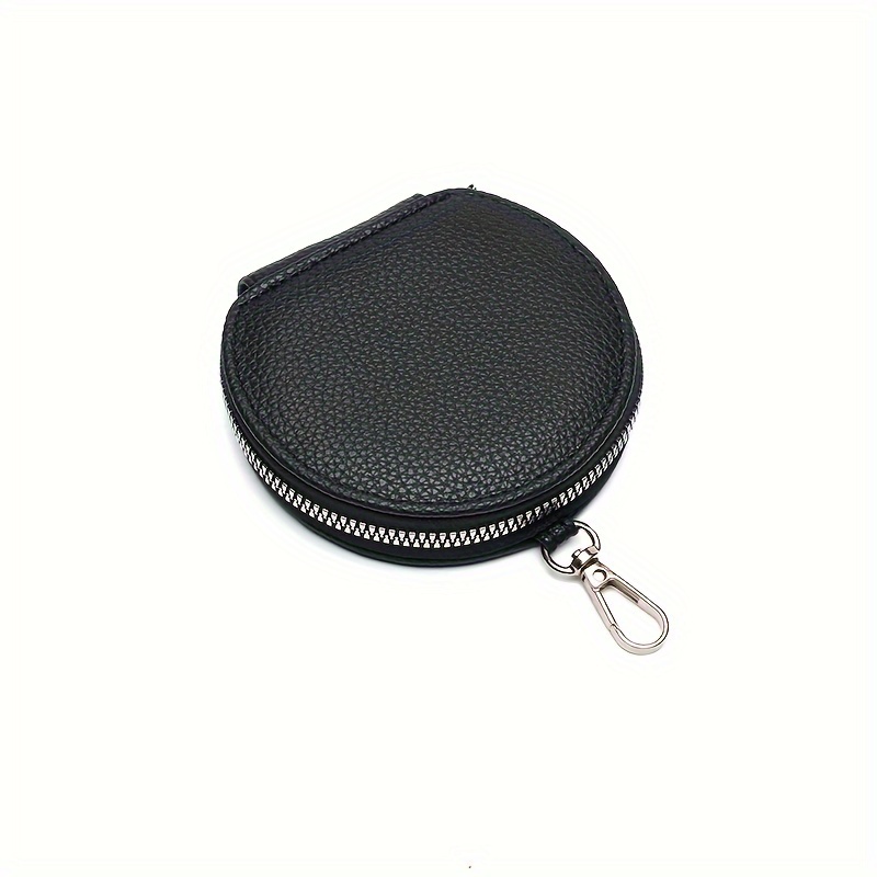 2024 Mini Wallet, Slim Coin Purse With Keychain, Zippered Pouch, Lined, Solid Color Versatile 0 Wallet, Small Wallet