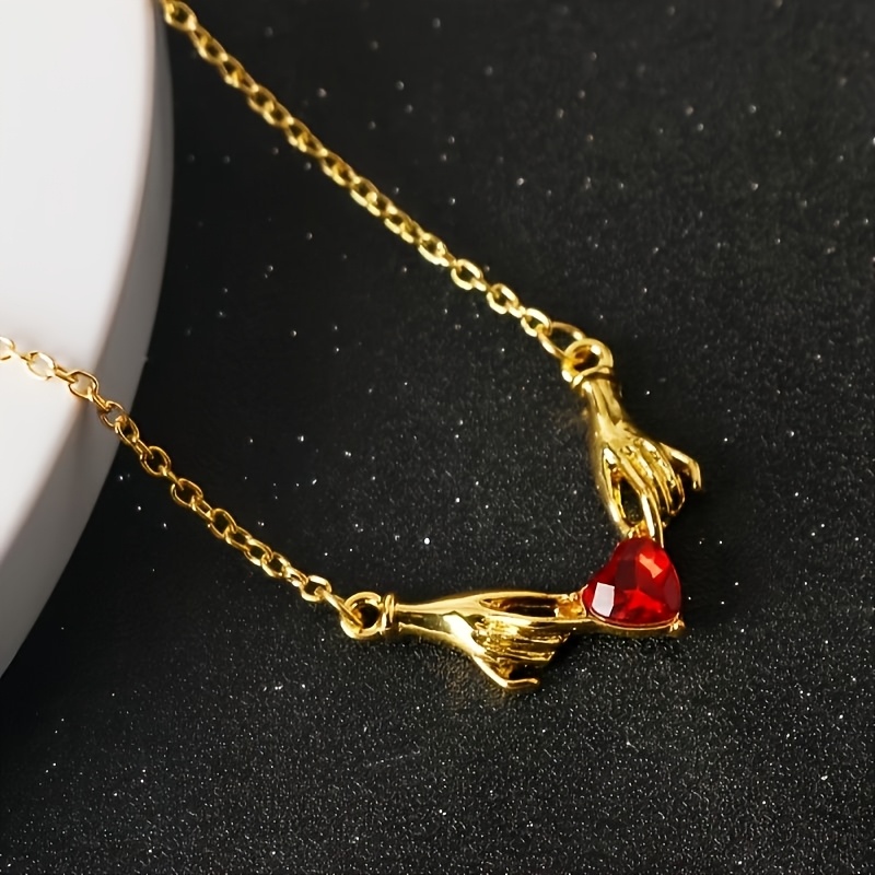 Heart-Shaped Pendant Necklace for Valentine's Day