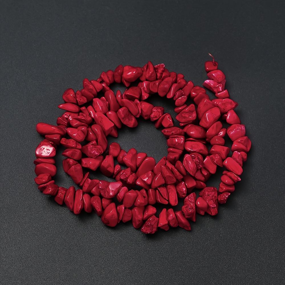 TEMU 16inches 5-12mm Natural Stone Irregular Gravel Chips Spacer Beads For Bracelet Necklace Earrings Jewelry Making Supplies