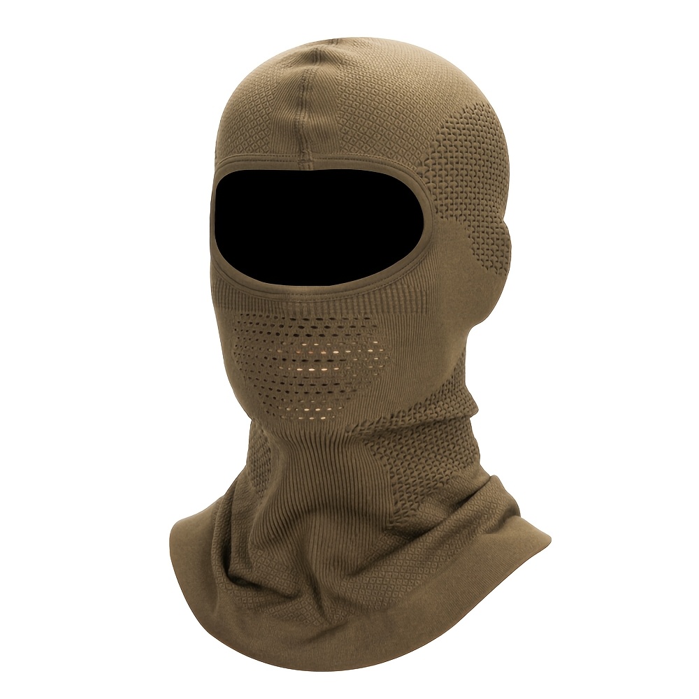 TEMU Balaclava d'hiver chaud, nouveau, pour hommes et femmes, élastique et respirant, masque intégral pour cyclisme, sports de , course à pied,