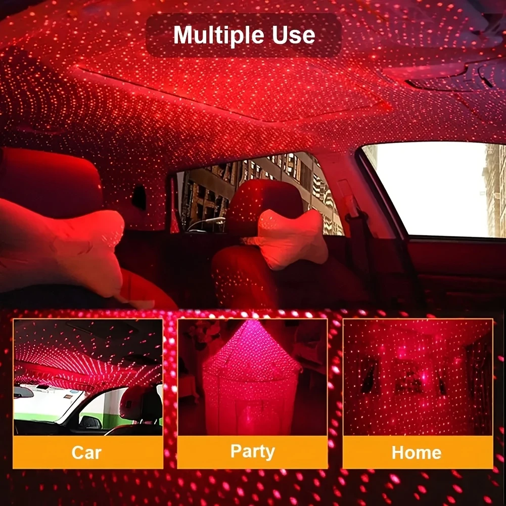 car car usb starry sky light roof interior light details 5