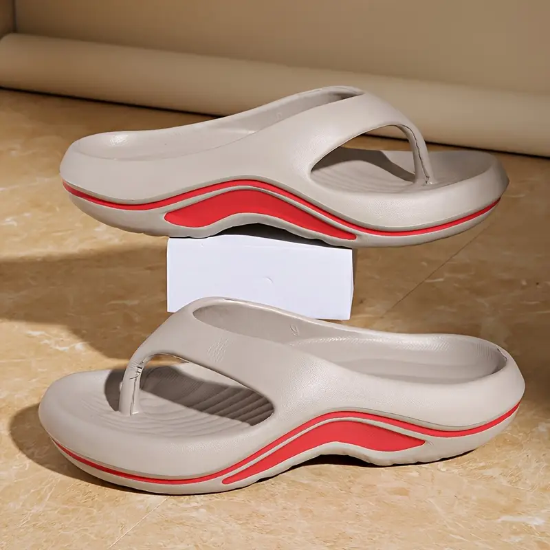 womens flip flops comfortable slip on summer slides in black and red ideal for daily wear beach and casual events casual slippers stylish sandals durable footwear Product details 3