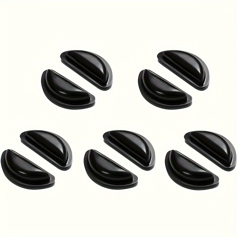 10pcs Soft Silicone Air Cushion Nose Pads - Anti-slip , With Design, Easy To Stick, For Glasses