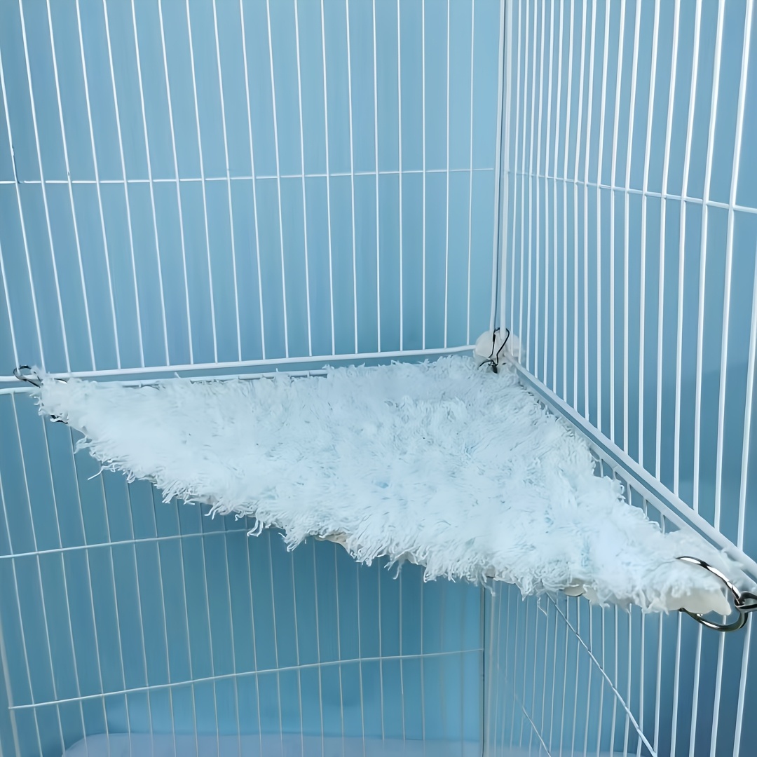 TEMU Percha y Cama Colgante para Aves - Jaula Resistente - Compatible con Loros, , Periquitos, Hámsters, de - Bordes Redondeados Seguros - Fácil de