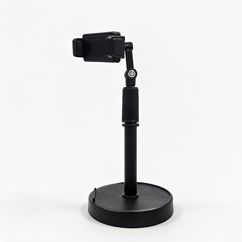 TEMU 1pc Adjustable Compact Universal Phone And Tablet Stand - Ergonomic, Multi-angle Holder - Abs Material, Fits All Mobile Devices For Home And