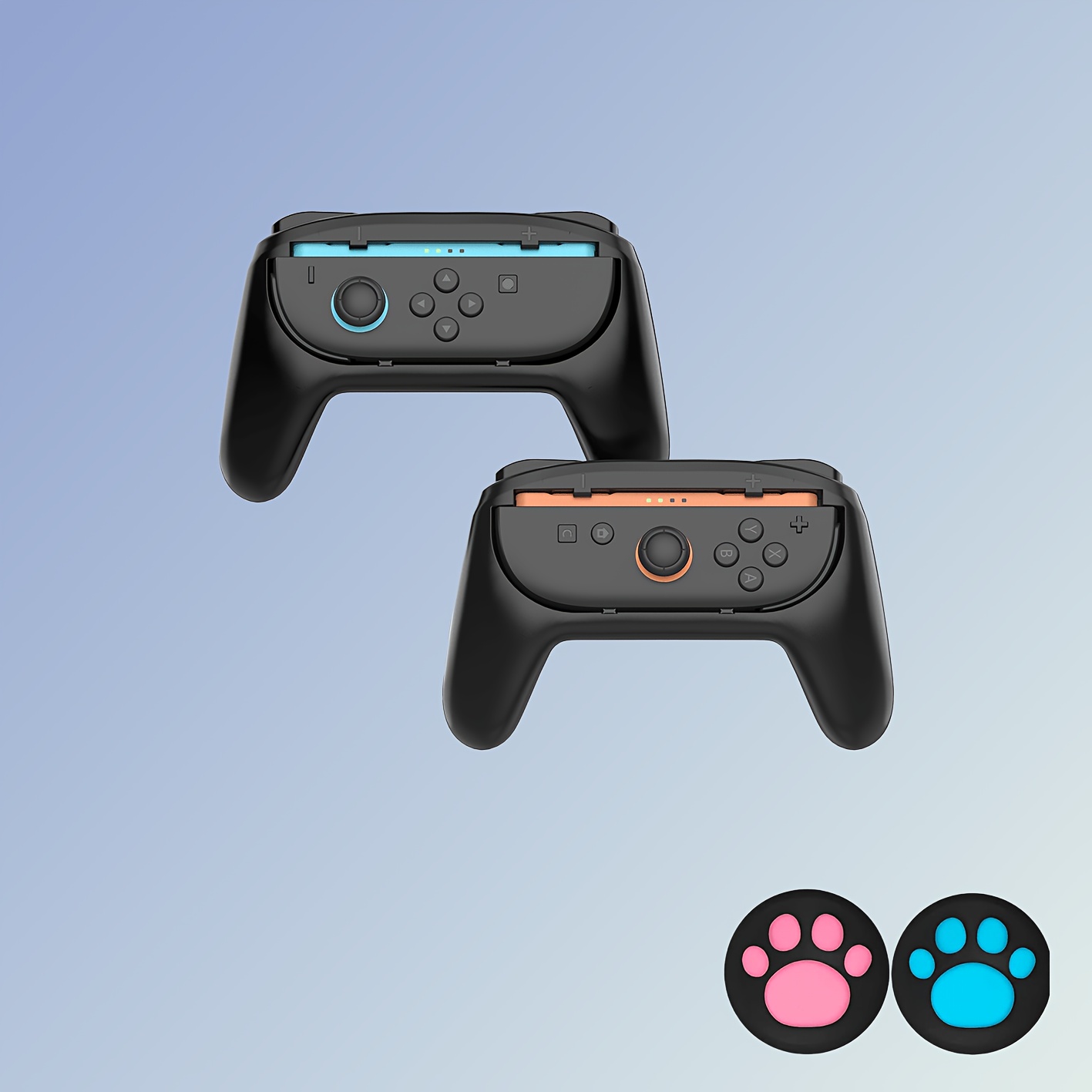 TEMU Game Handle Grip For Switch 2, Comfortable Anti-slip, , Includes 1 Pair Keycaps, Available, Essential For Gaming Enthusiasts