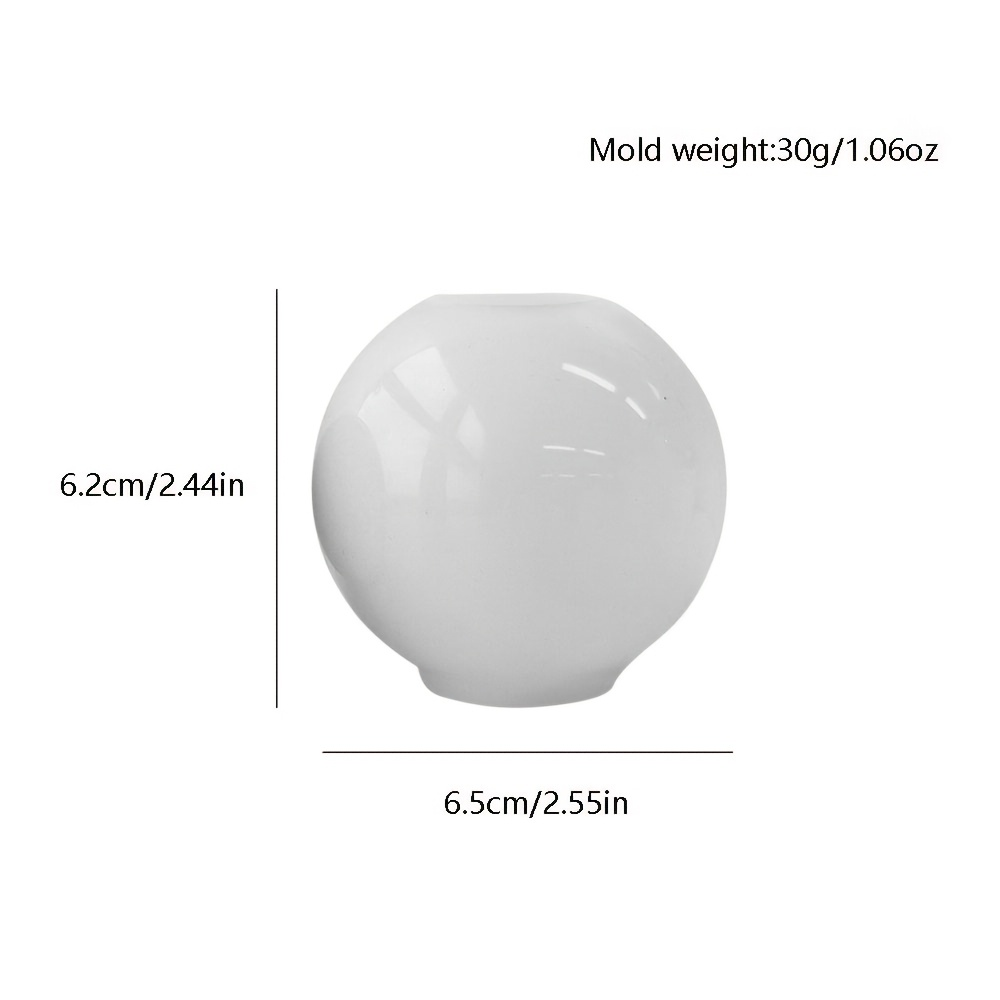 E-shop Große 3D-Transparente Silikonkugelform, Geeignet für Kerzen, Seifen und - DIY Epoxidharz-Bastelarbeiten, Tonkunst, Gips Heim- &