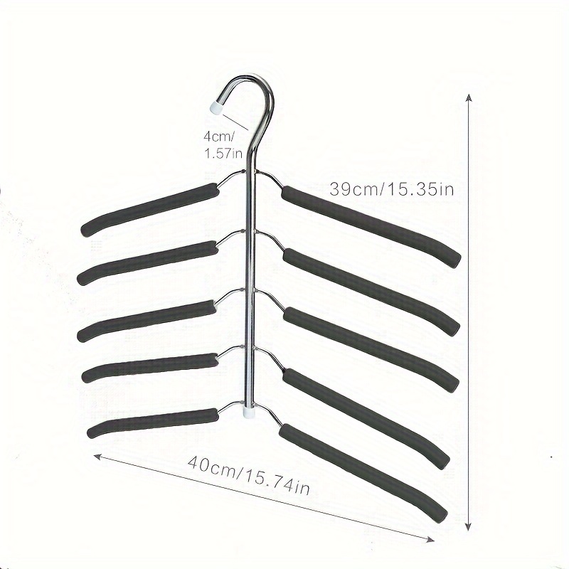 1  layer clothes hanger metal clothes drying rack   storage and organization for wardrobe closet bedroom details 1