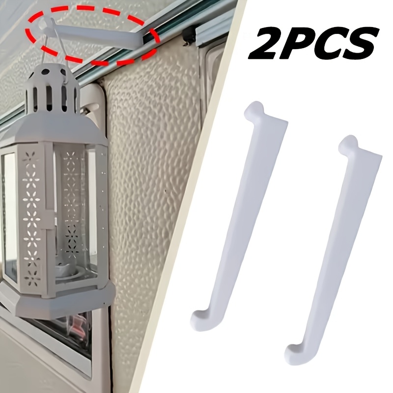 2pcs of rv   track hooks 120mm 4 72in designed for long hooks on the   track above windows   used as supports for lights or lanterns