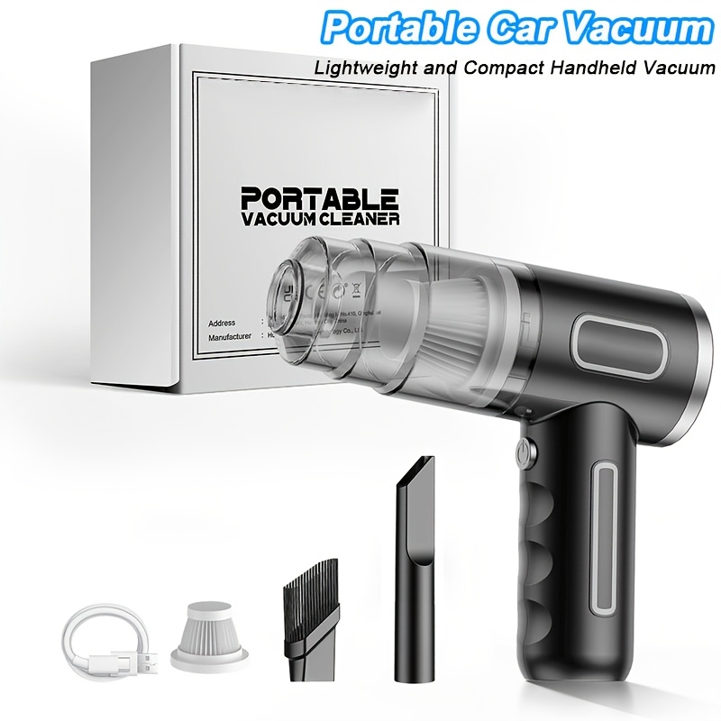 Upgraded Version, Portable Cordless Handheld Vacuum Cleaner, Vortex Suction Wireless Vacuum. Rechargeable Powerful Vacuum For Car/office/home