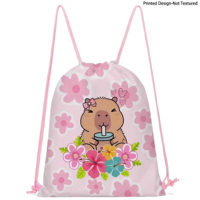 TEMU Printed Design - Not Textured, Kapibala Backpack, Women's Casual Backpack, Travel Organizer Bag, Shoulder Bag, Gym/yoga Bag, Lightweight
