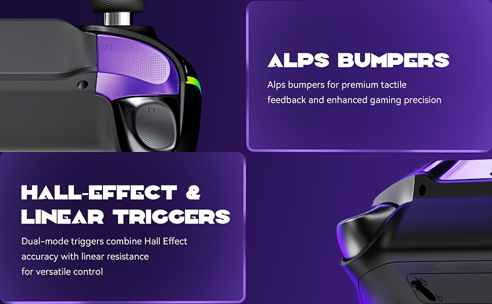 (No Drift) Interactive Screen Wireless Gaming Controller for iOS/for Switch/PC/Android/Steam Deck, Hall Effect Stick & Trigger, RGB Lighting, Remappable Buttons, 1800mAh with Charging Dock-V2 (Black). Notice Not Compatible with Xbox and PS5
