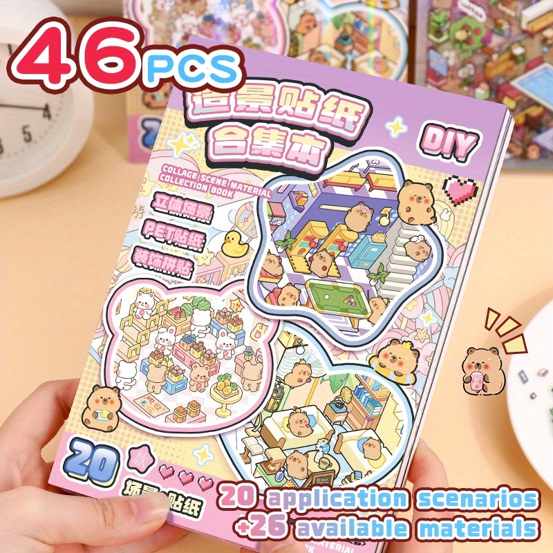 Sticker Room Scene Set - Landschaftsaufkleber Für Journaling & Basteln