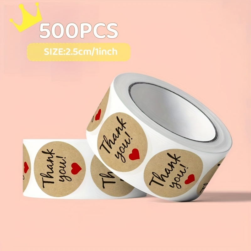 

500pcs Kraft You Sealing