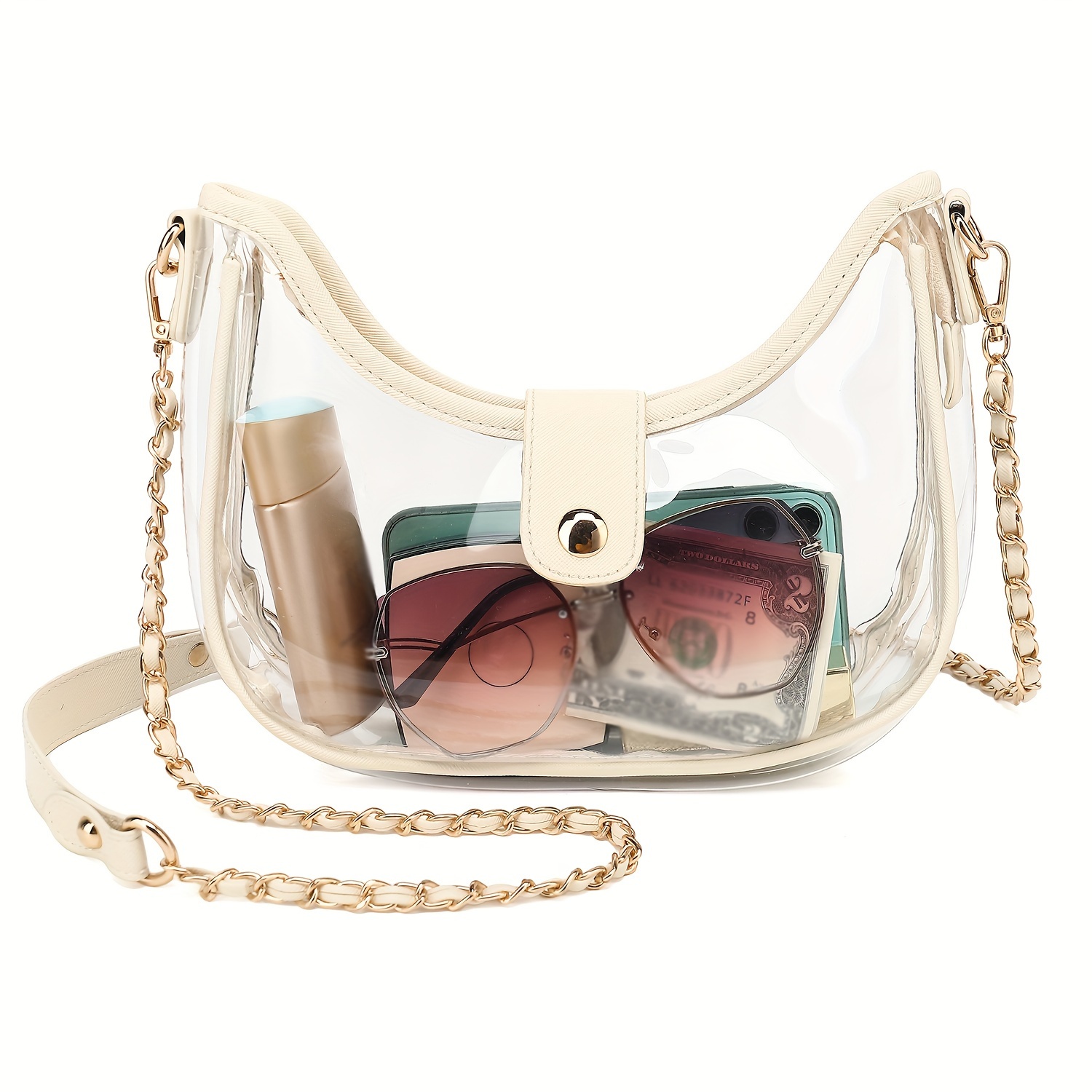 thumbnail interactive-video image 1 of Clear Bag Stadium Approved - Clear Crossbody Bag, Clear Stadium Bag 1 of 3