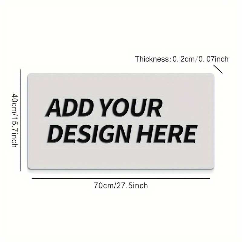 TEMU Diy Mousepad Personal Customize Your Big Gaming Mousepad Desktop Pad Non-slip Rubber Base Edge Gaming Mousepad Desktop, Pc Accessories, Gaming,