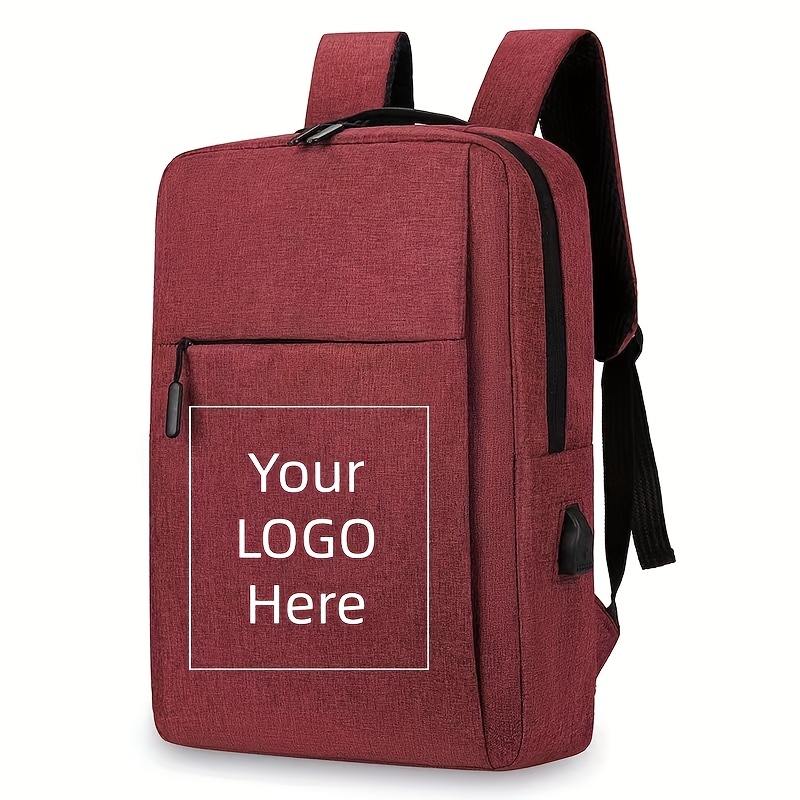 TEMU Mochila de Diseño Personalizable con Compartimento para Laptop y Tablet - Forro de Poliéster Duradero, Mochila de Viaje y Negocios, Lavable a en