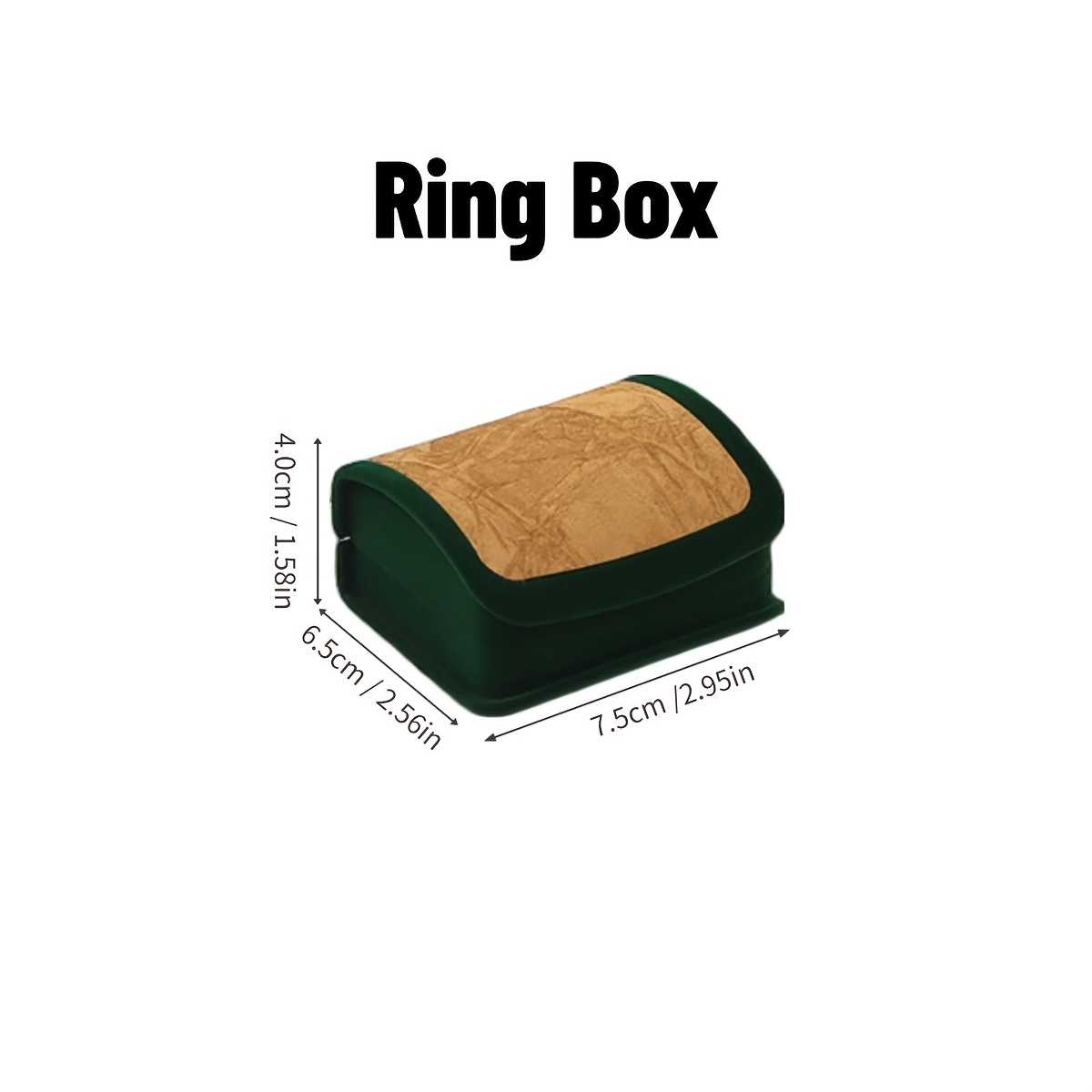 Arc-Shaped Velvet Jewelry Box, Premium Ring & Pendant Display Gift Box
