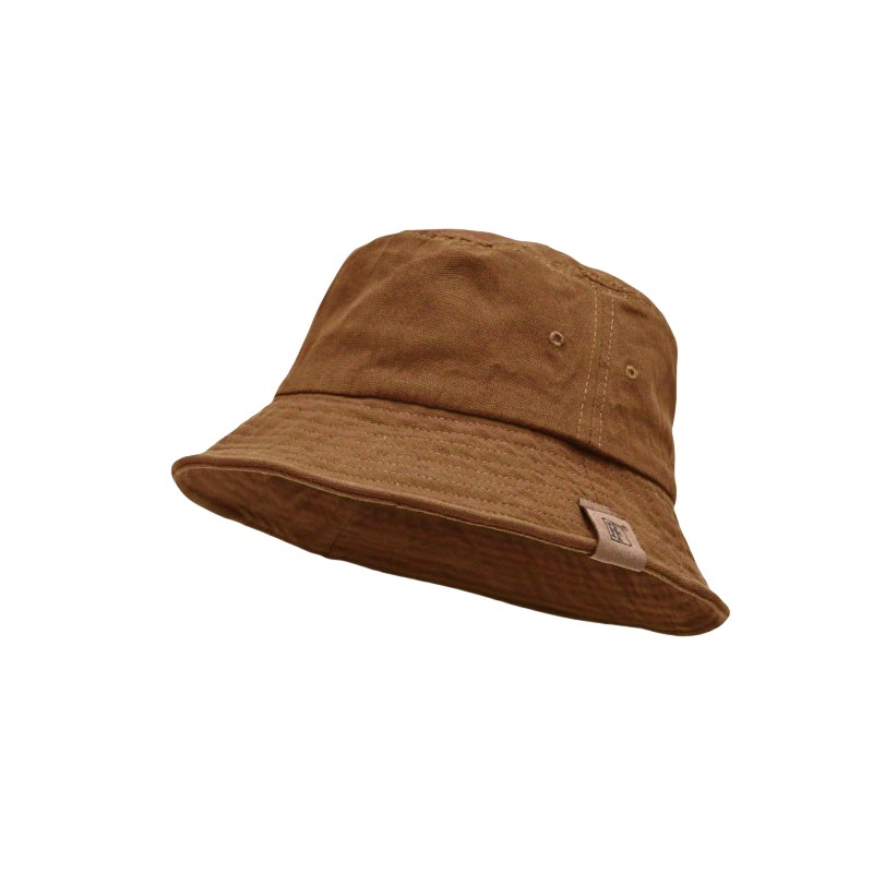 TEMU 1pc Wide-brimmed Bucket Hat For - Lightweight Breathable Foldable Sun Hat With Drawstring Closure, (beige/black/brown/dark Grey) - Outdoor Beach