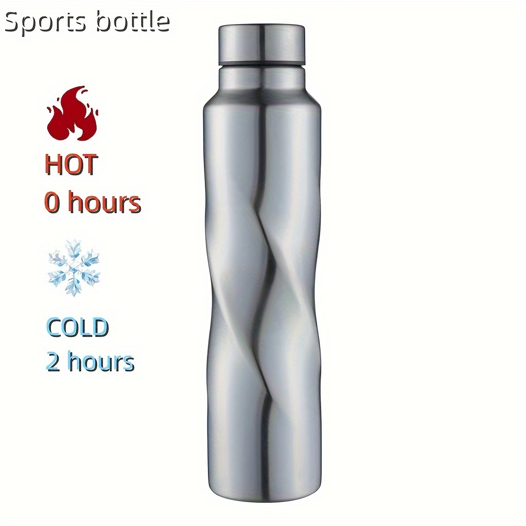 

Bouteille d'eau en acier inoxydable 1000ML - Bouteille de sport à paroi simple de grande capacité, légère, sans PVC, lavage à la main uniquement - Bouteille d'eau froide sans isolation