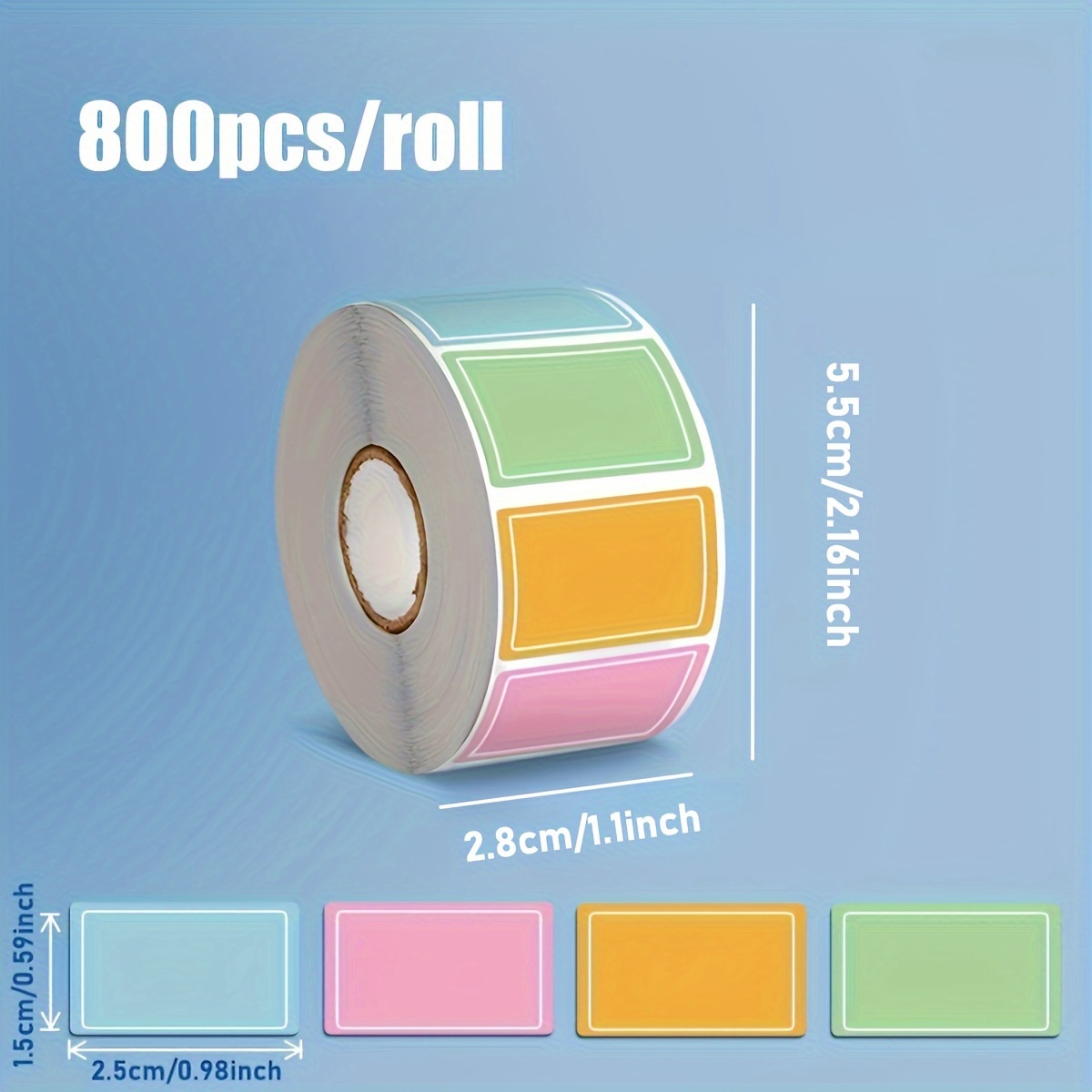 2 Sheets Colorful Round Number Stickers Waterproof Number Paster for Home 