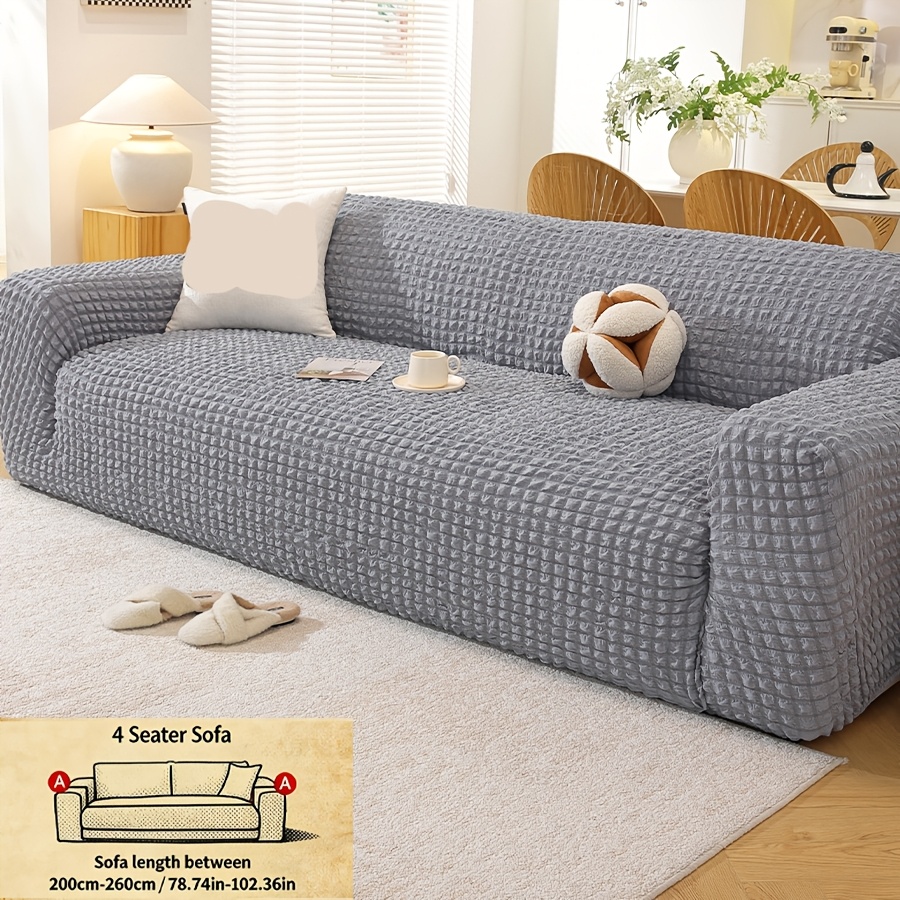 TEMU 1pc New Sofa Cover, Elastic , Pet-friendly, Suitable For , Suitable For Multiple Sofa Sizes, Soft And Comfortable, Machine Washable, Beautifying