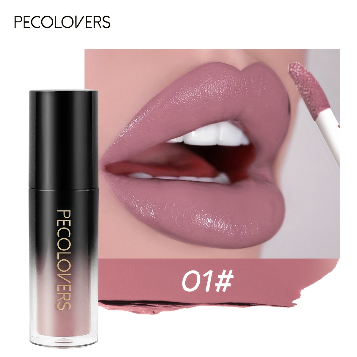 Image of Velvet Matte Lipstick Makeup Waterproof Long-lasting Lovely Strawberry Lip Mud Smooth Red Lip Tint Lip Gloss