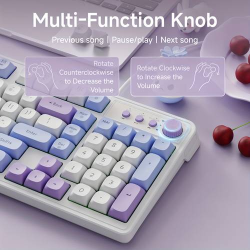 gaming keyboard wired rainbow backlit portable black keyboard office 98 keys computer external keyboards with multimedia knob ball keycaps for and office compatible with windows laptop gaming peripherals