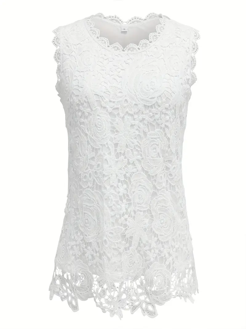 pattern sleeveless top for summer womens details 1