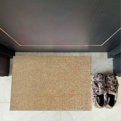 item picture 1pc hallway runner rug living room hallway long rug long rug hallway runner rug brown rug thickened rug sisal imitation rug linen imitation rug jute imitation rug coconut coir imitation rug long rug kitchen mat