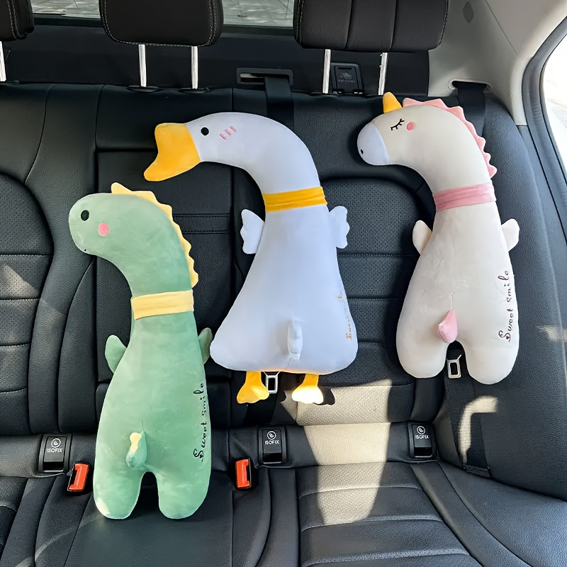 

Soft & Comfortable Unicorn & Dinosaur Car Seat Belt Covers With Safety Shoulder Pads For A